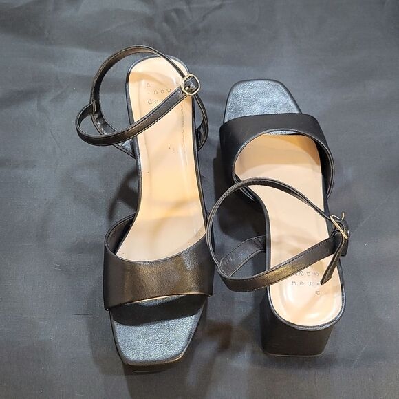 BRAND NEW A.NEW.DAY  BLOCK HEEL WOMEN'S SANDAL - Picture 6 of 16
